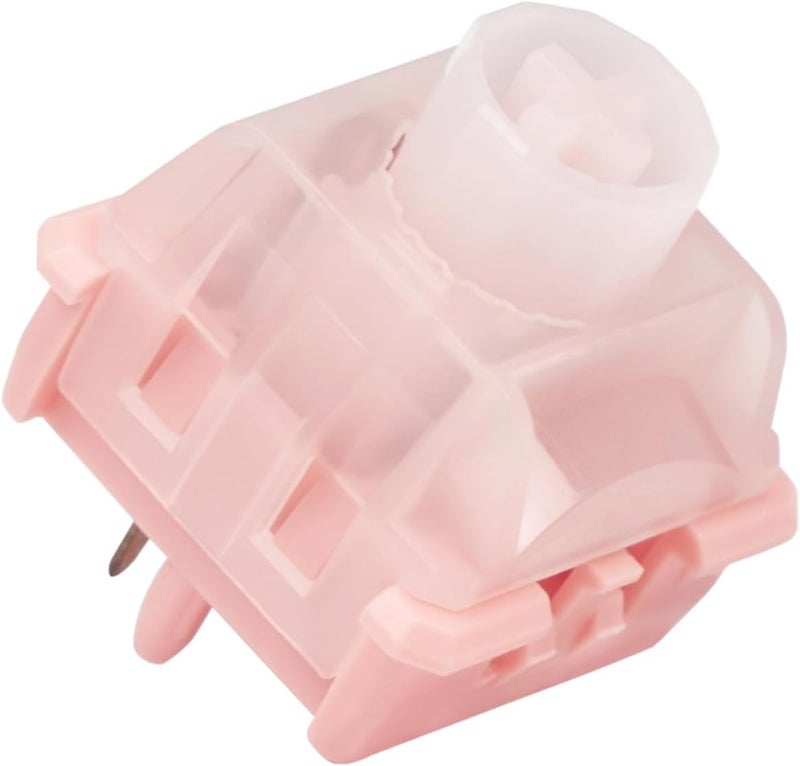 MELETRIX WS BigLucky Keyboard Switches, Mechanical Clicky Switches 5 Pins Pre Lubed Key Switch for MX Mechanical Keyboard 35Pcs (Pink) - Image 1